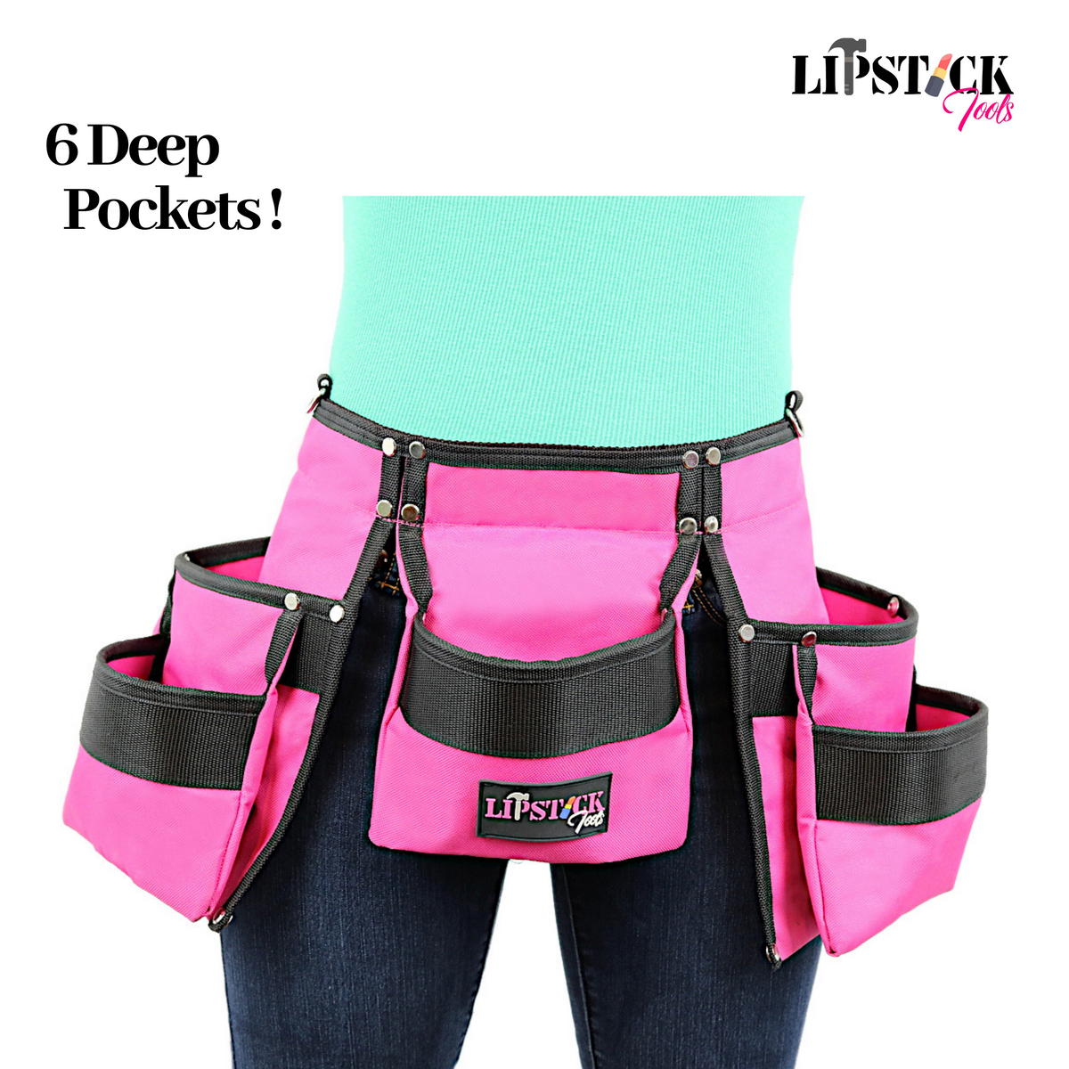 Pink Tool Belt For Women Lipstick Tools