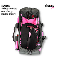 LipStick Tools 18-Inch Multi-Purpose Zip-Top Pink Storage Wide Mouth Tool Bag.